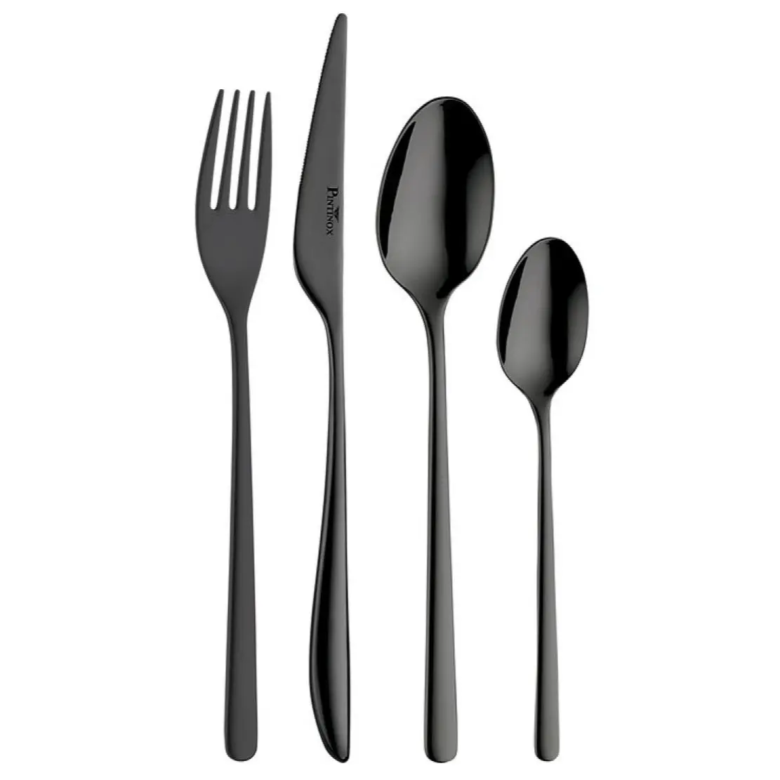 Sada príborov FLORENCE NIGHT, sada 24 ks, čierna, Pintinox