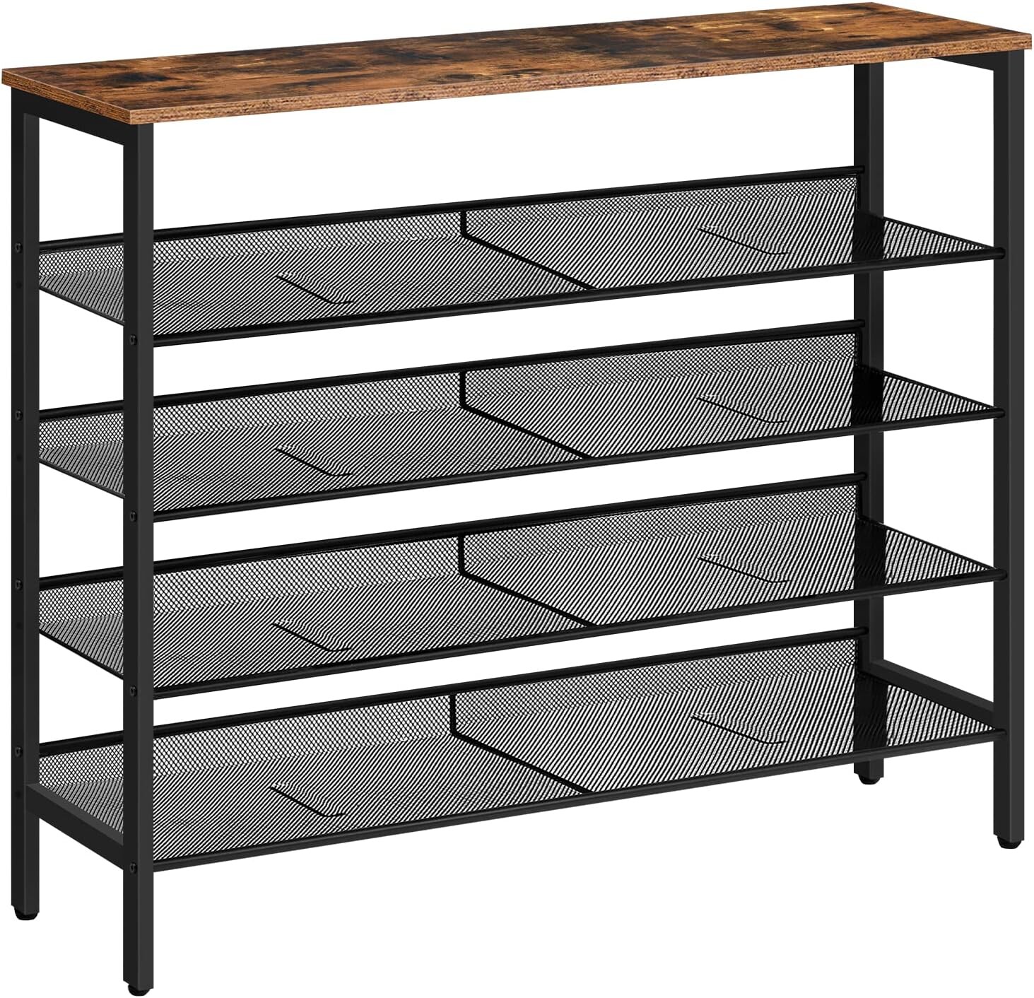 Botník Vasagle Grego 85 cm černý/hnědý