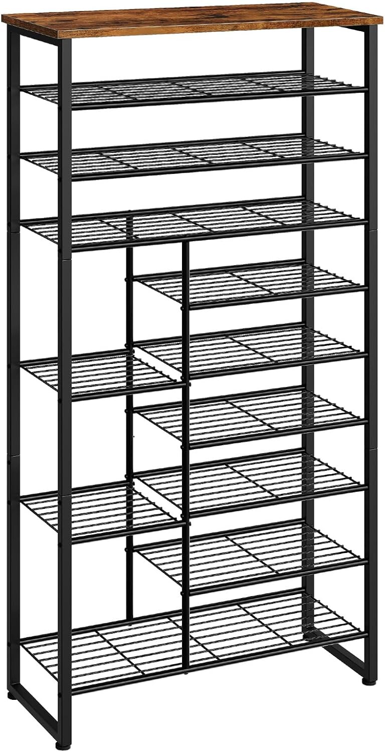 Botník Vasagle Nirom 172,5 cm černý/hnědý