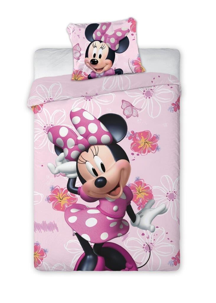 Dětské bavlněné povlečení Fisa Minnie Mouse 140x200 cm + 70x90 cm růžové