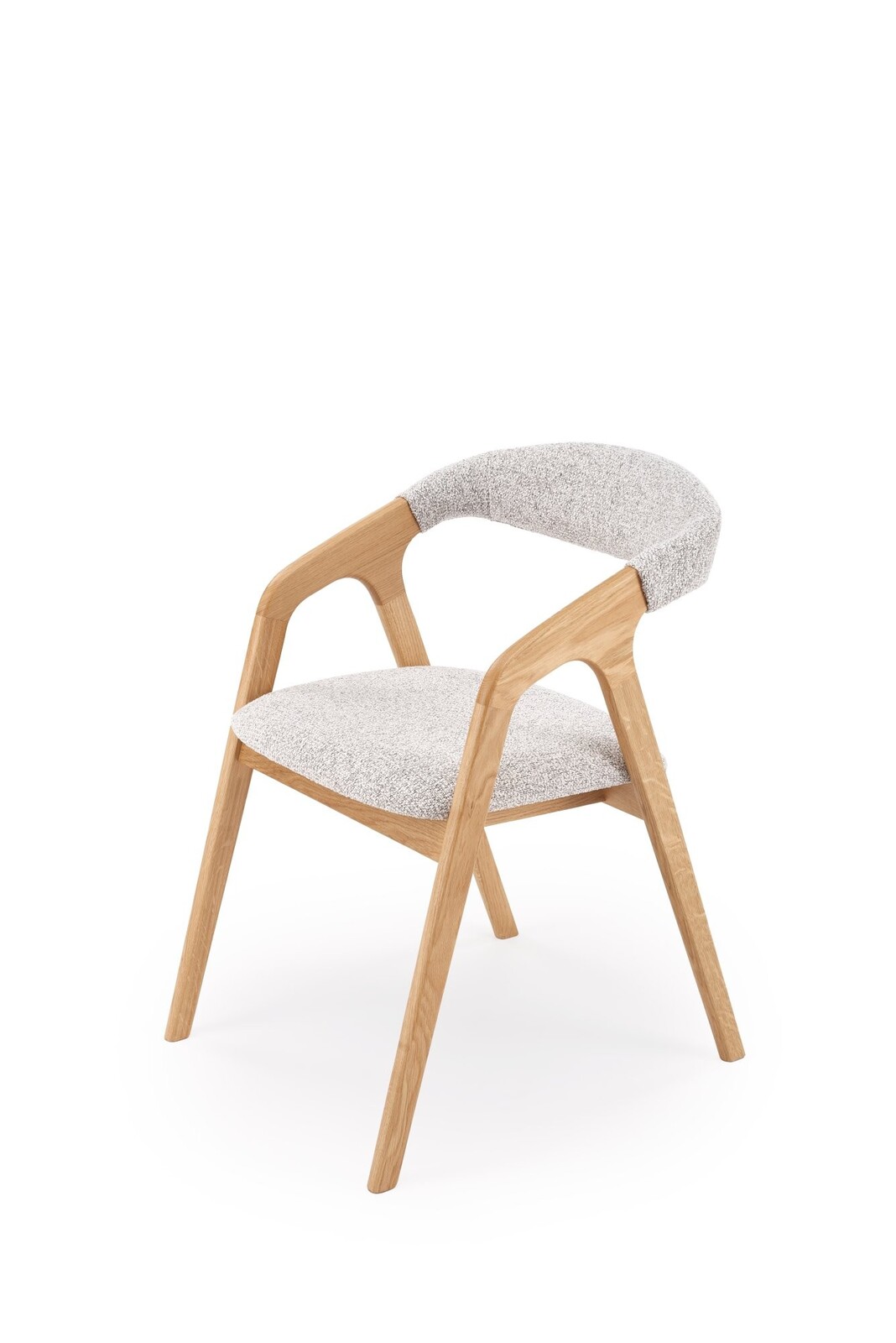 Jídelní židle BUENO z masivu dub přírodní/šedá