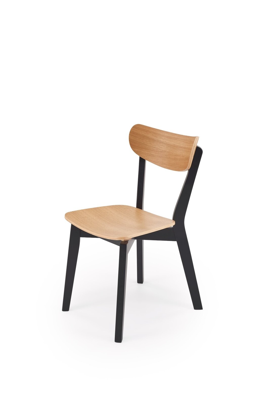 Jídelní židle HAITI z masivu dub přírodní/černá