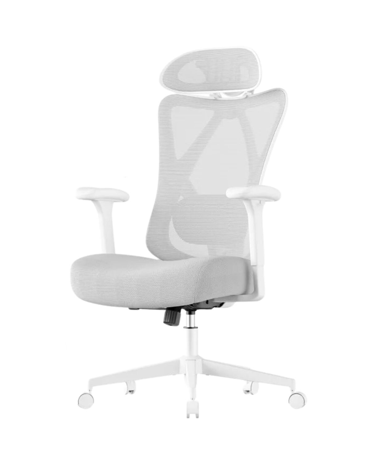 Kancelářská židle Lydie bílá/šedá