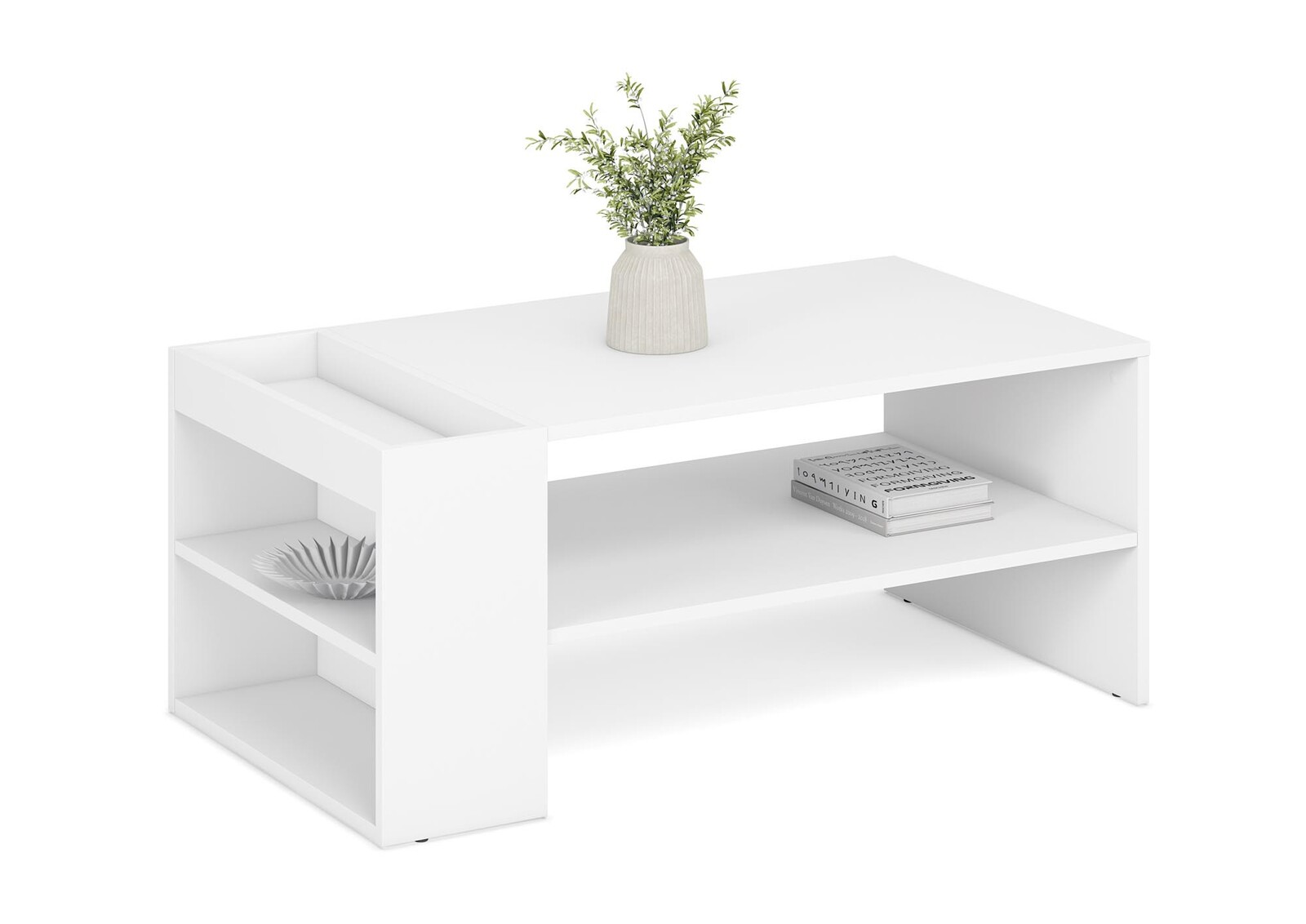 Konfereční stolek MURCIA 100 cm bílý