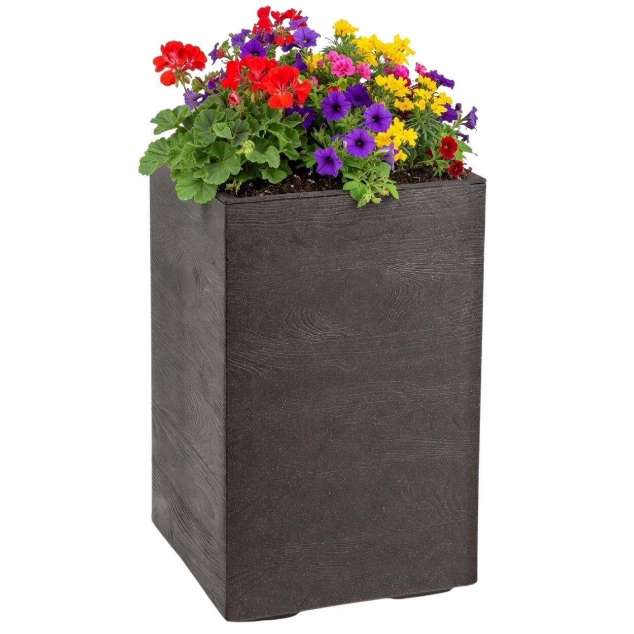 Květináč na kolečkách BETONIQUE 60x40 cm espresso hnědý