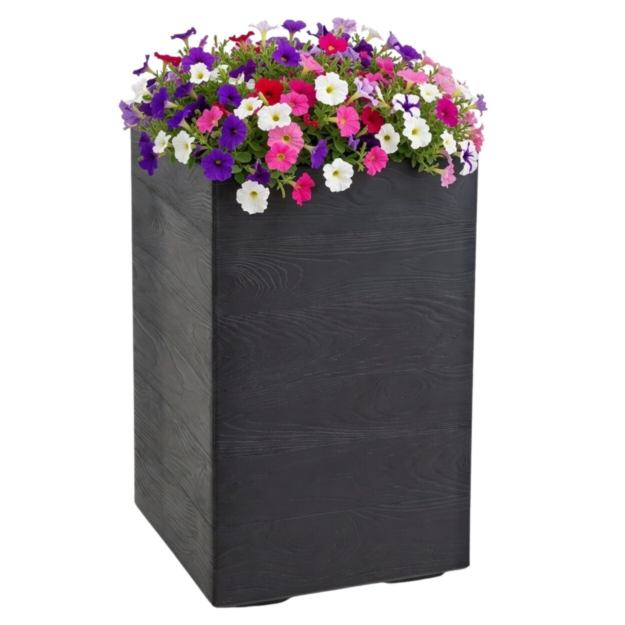 Květináč na kolečkách BETONIQUE I 60x40 cm černý