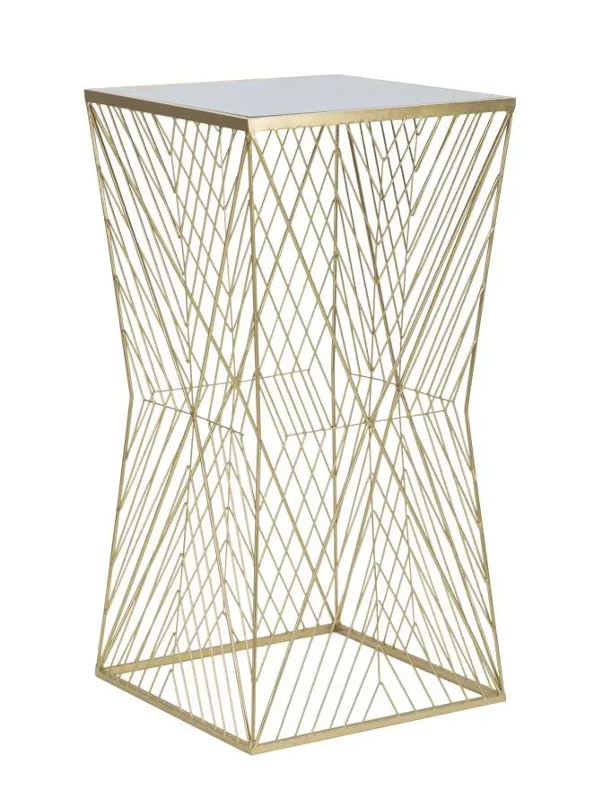 Odkládací stolek Lines 50 cm zlatý
