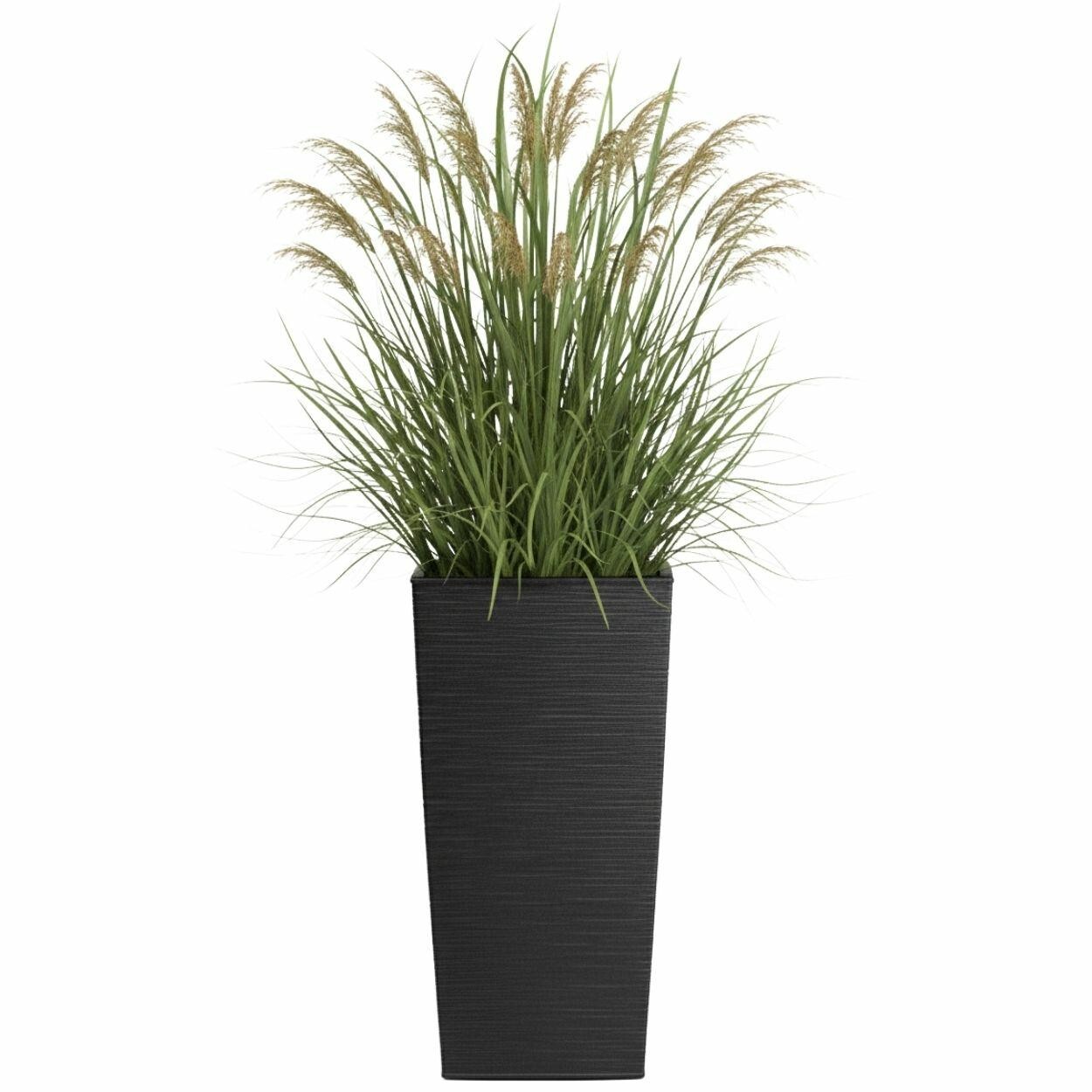 Plastový květináč Porto Riflo 57x30x30 cm černý