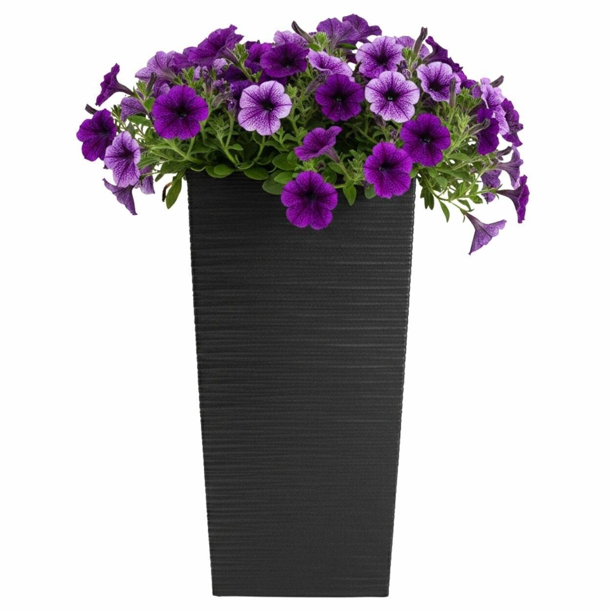 Plastový květináč Porto Riflo 67,7x35x35 cm černý