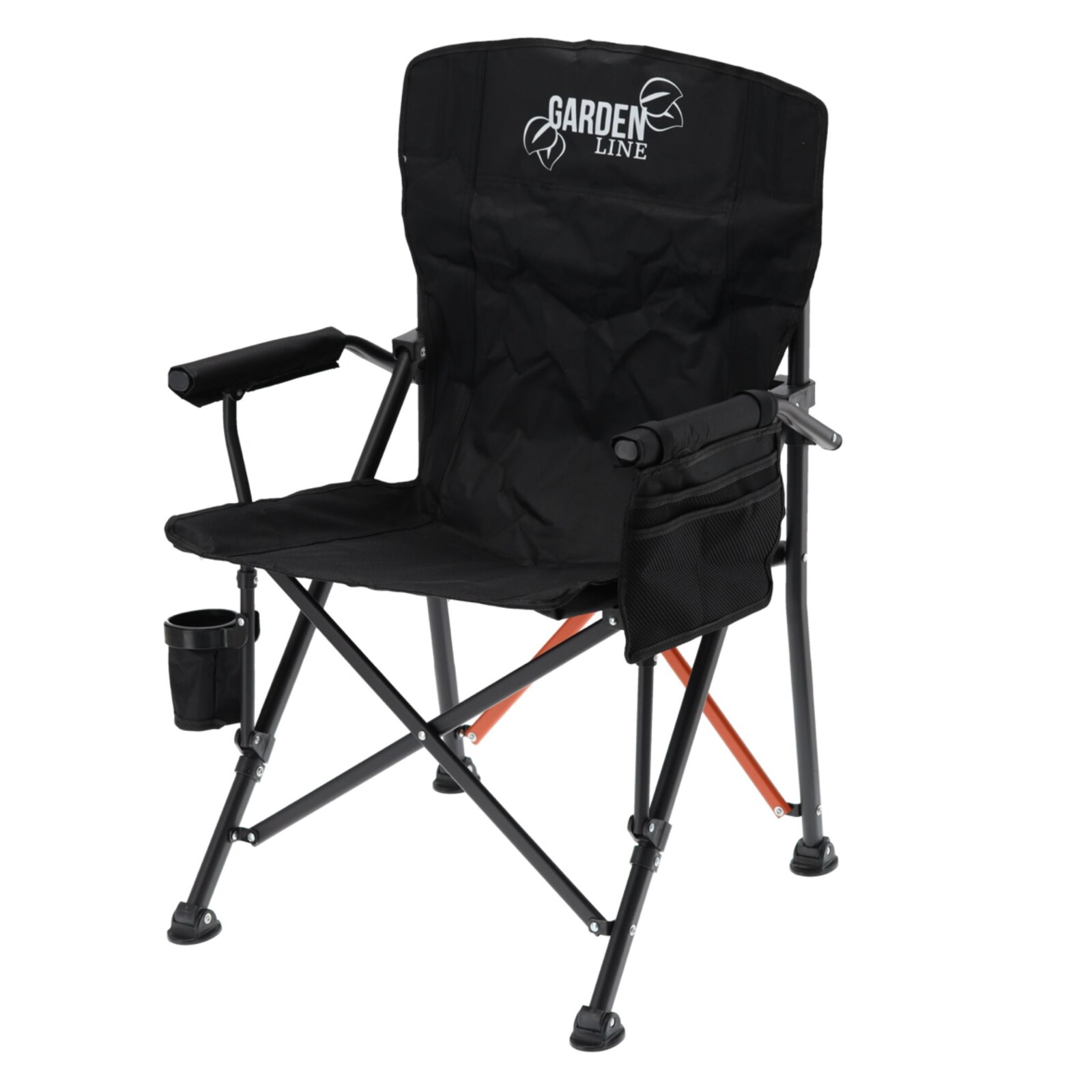 Skládací turistická židle Elian černé