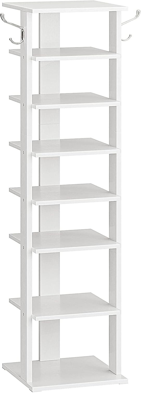 Úzký botník Vasagle Kloudy 28 cm bílý