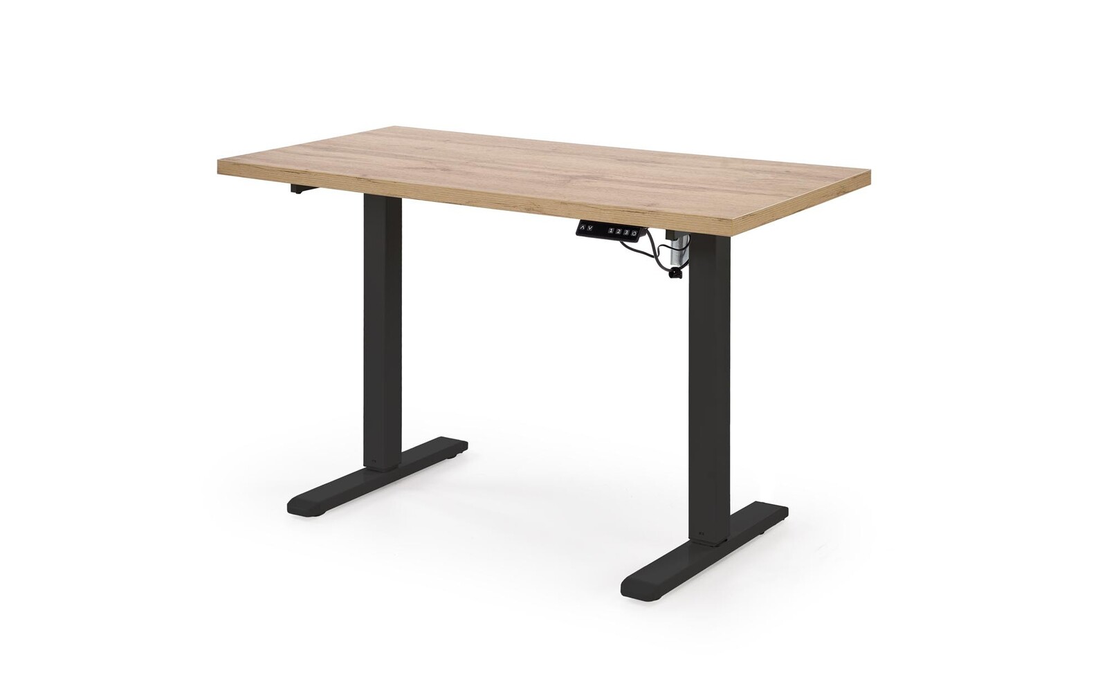 Výškově nastavitelný stůl B54 120 cm dub artisan/černý