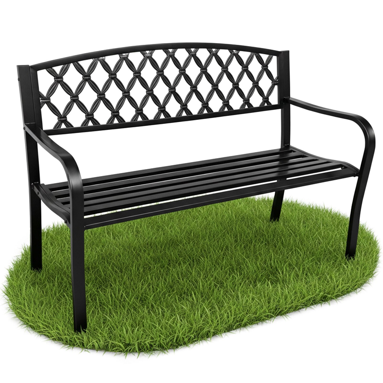 Zahradní lavička Classico 127 cm černá