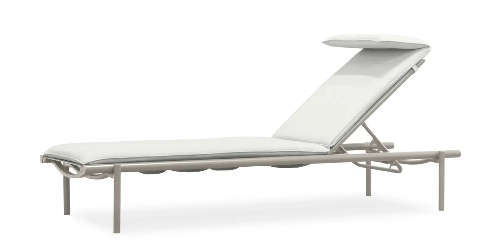 Zahradní lehátko Amarello béžovo-šedé