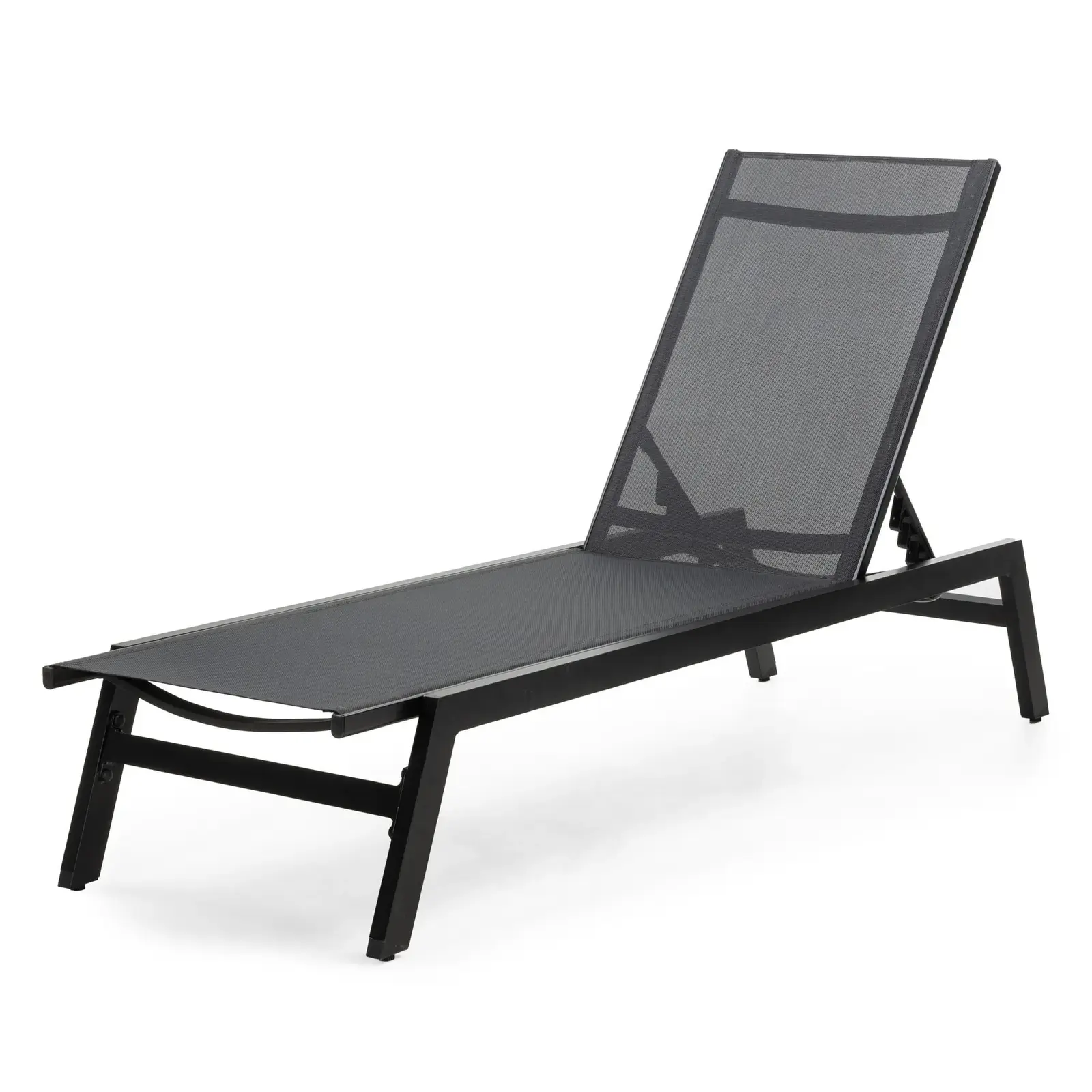 Zahradní lehátko Shelly grafitově šedé