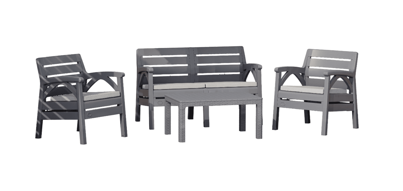 Zahradní sestava Santana M antracitová/krémová