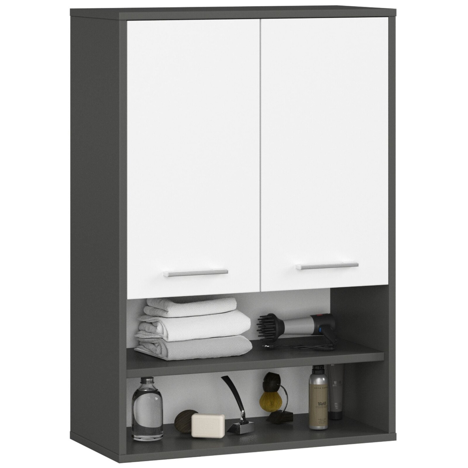 Závěsná koupelnová skříňka Fin W64 2D 64 cm - výber z 10 prevedení