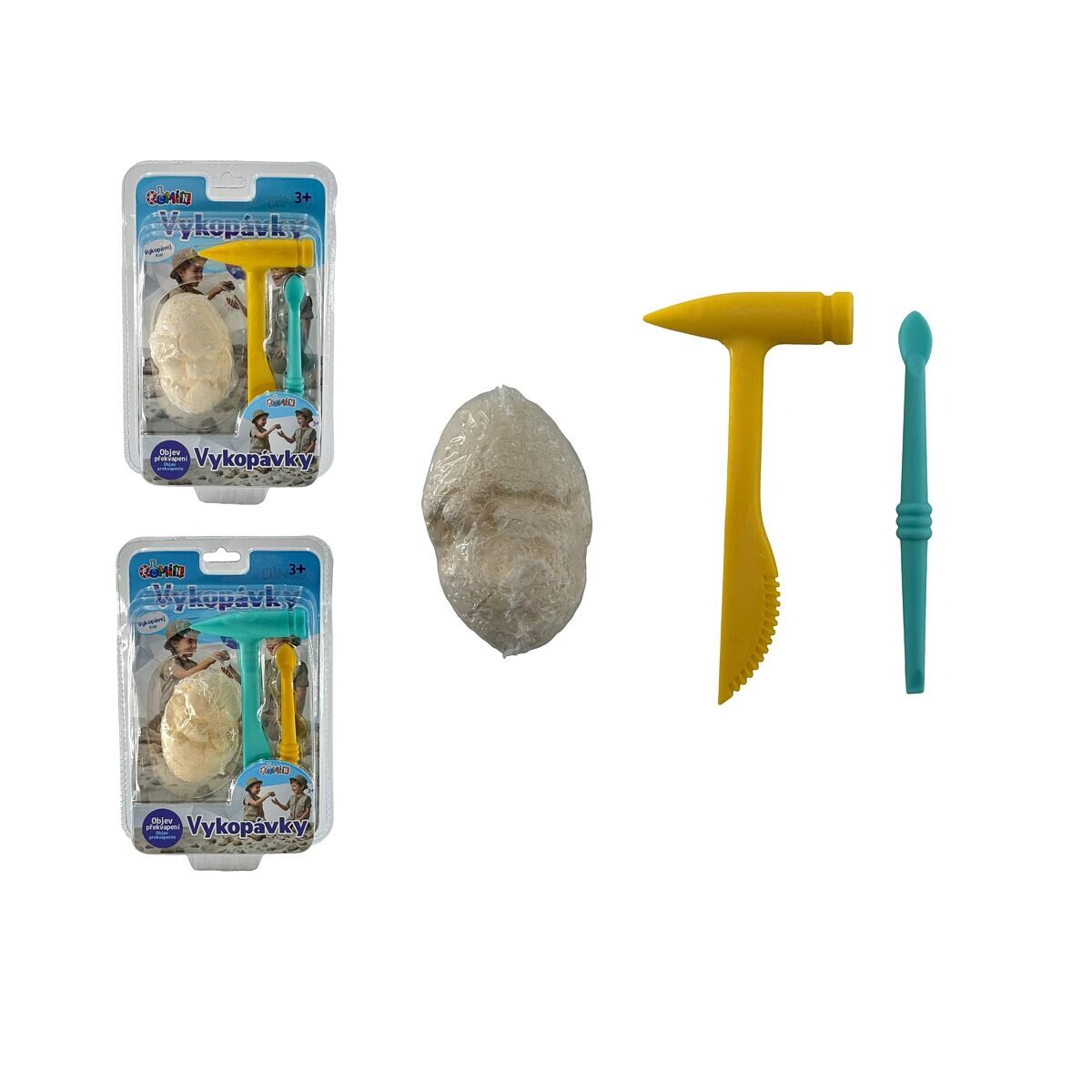 GEMÍN Vykopávky - dinosaurie vajcia, 2 druhy