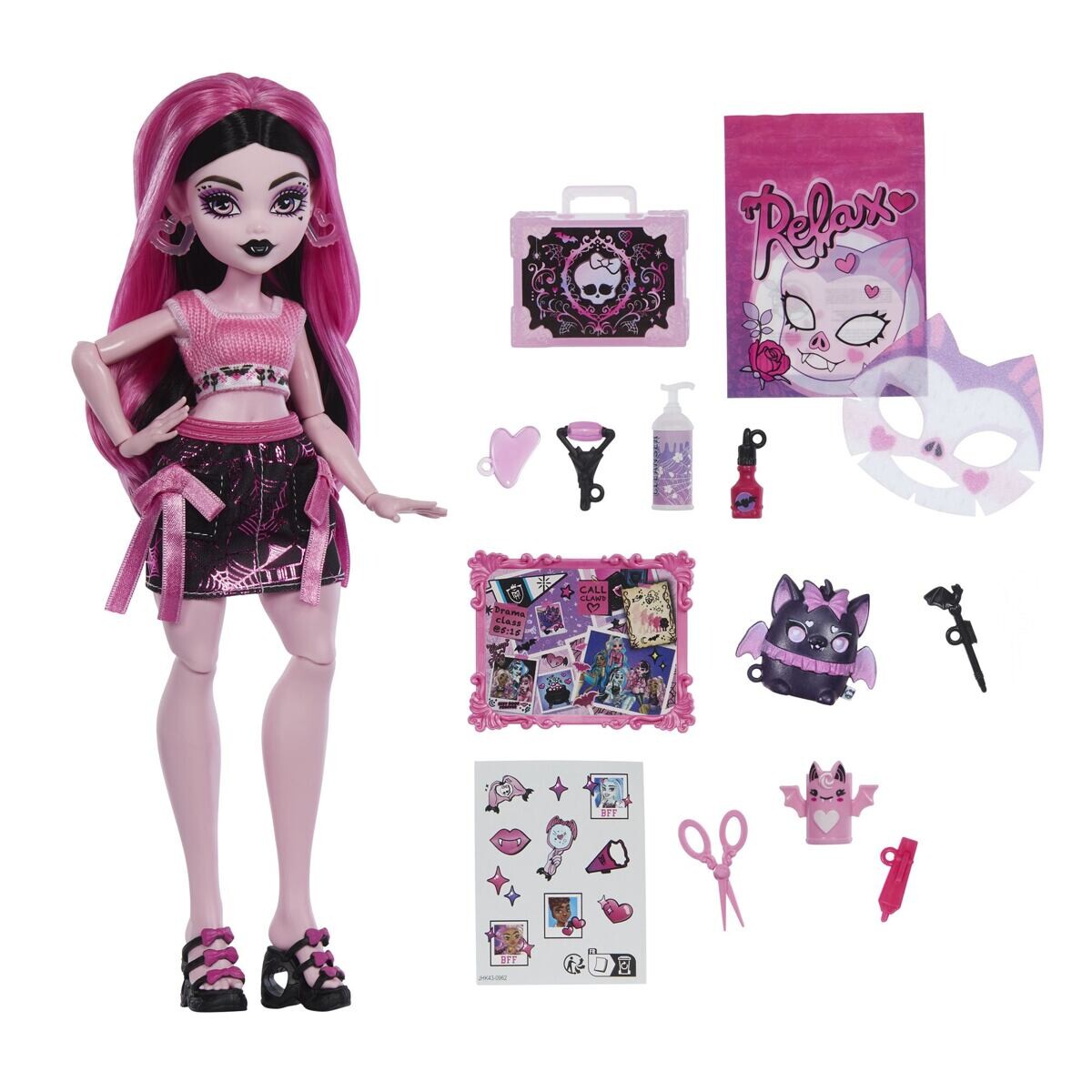 Mattel Monster High Bábika Self-Scare Secrets - Draculaura