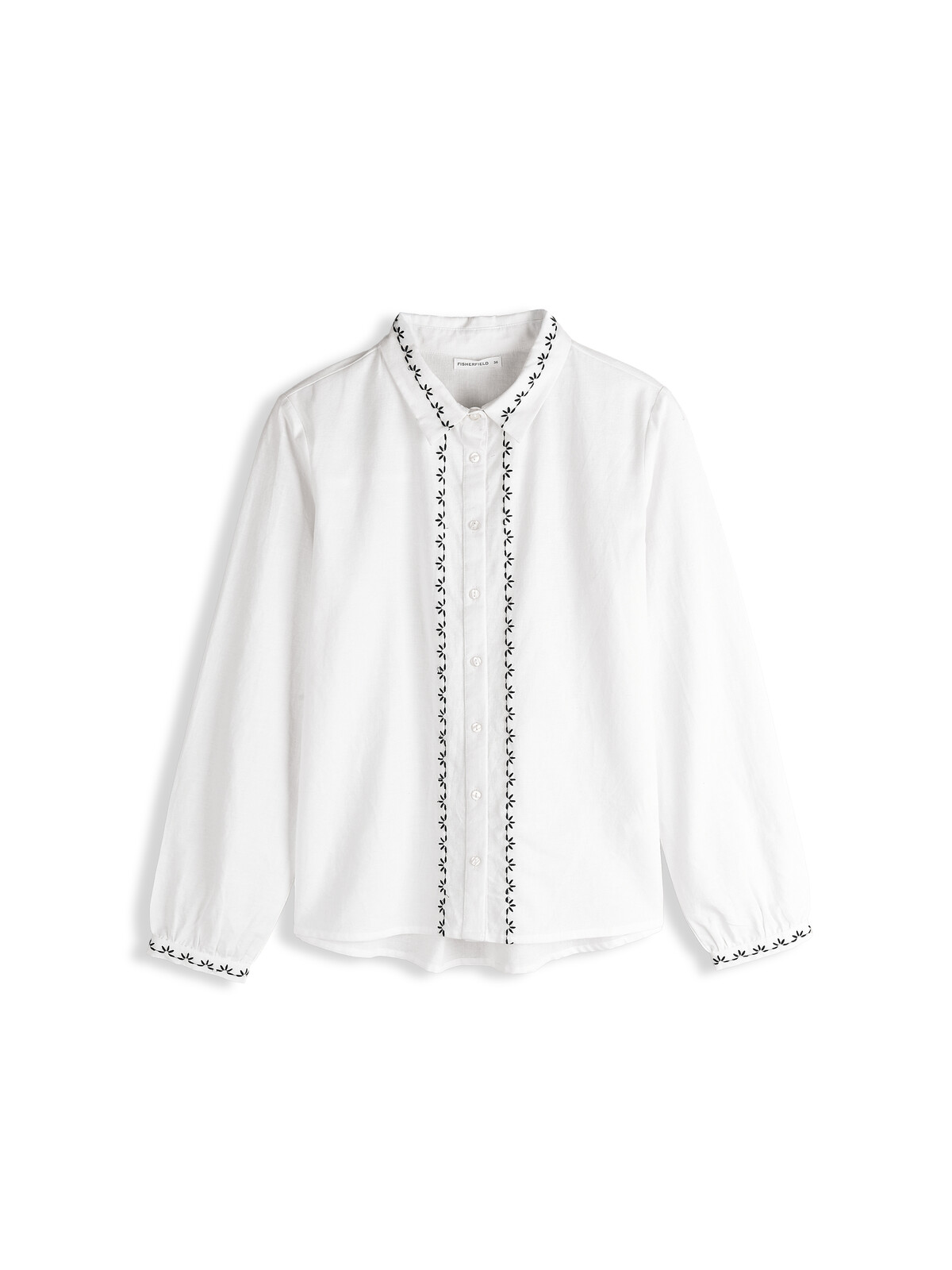 GATE Košeľa s ľanovou zmesou s výšivkou