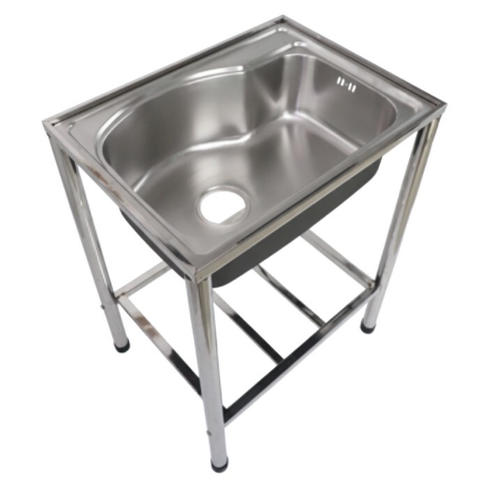 KONDELA Inox New nerezový kuchynský drez 58x43 cm chróm