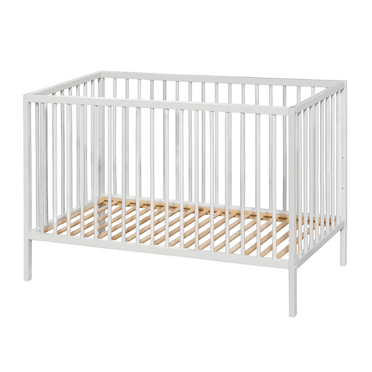 PETITE&MARS Postieľka drevená Nela White Wood 120x60 cm