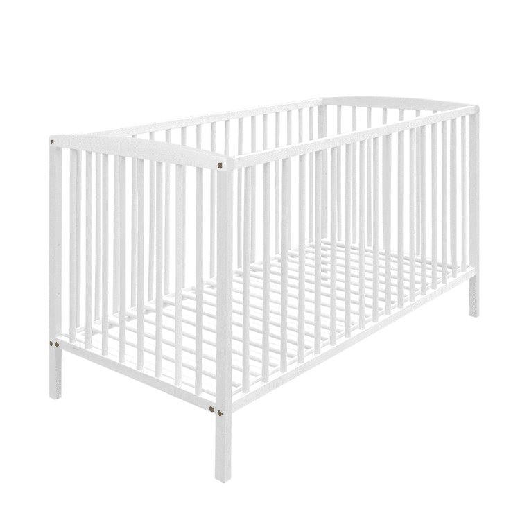 FEEDO Postieľka drevená White Wood 120x60 cm