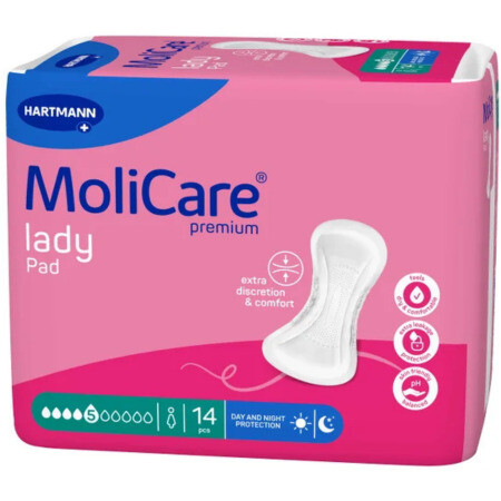 MOLICARE Premium lady pad 5 kvapiek inkontinenčné vložky 14 ks