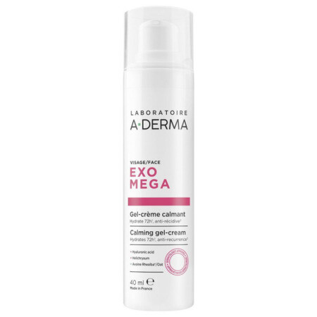 A-DERMA Exomega upokojujúci gél-krém na tvár 40 ml