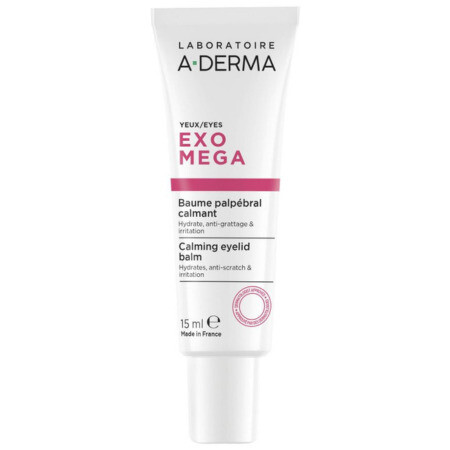 A-DERMA Exomega upokojujúci balzam na očné okolie 15 ml