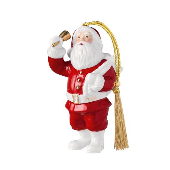 Villeroy & Boch Závesná porcelánová ozdoba Christmas Classics, Santa, 10,4 cm 14-8675-4344