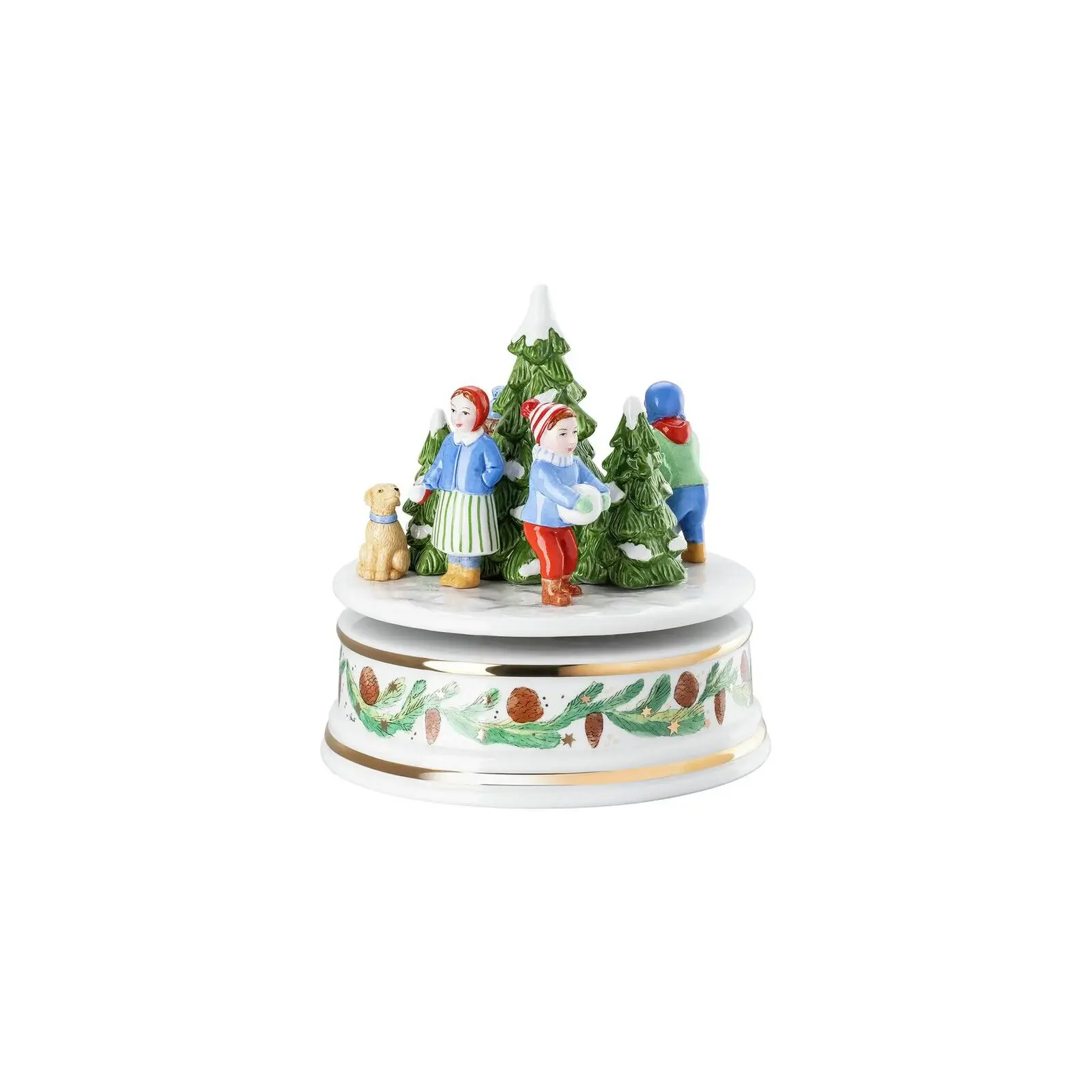 Rosenthal Vianočná hracia skrinka XXL, Vianočné radovánky, Ø 15 cm 02411-727496-27414