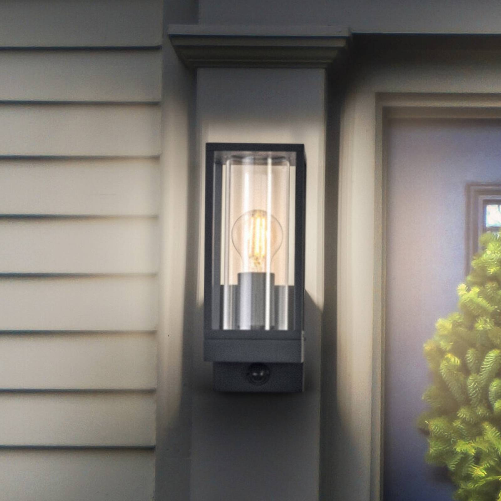 OSRAM nástenné svetlo ENDURA CLASSIC FRAME, senzor tmavošedá IP54