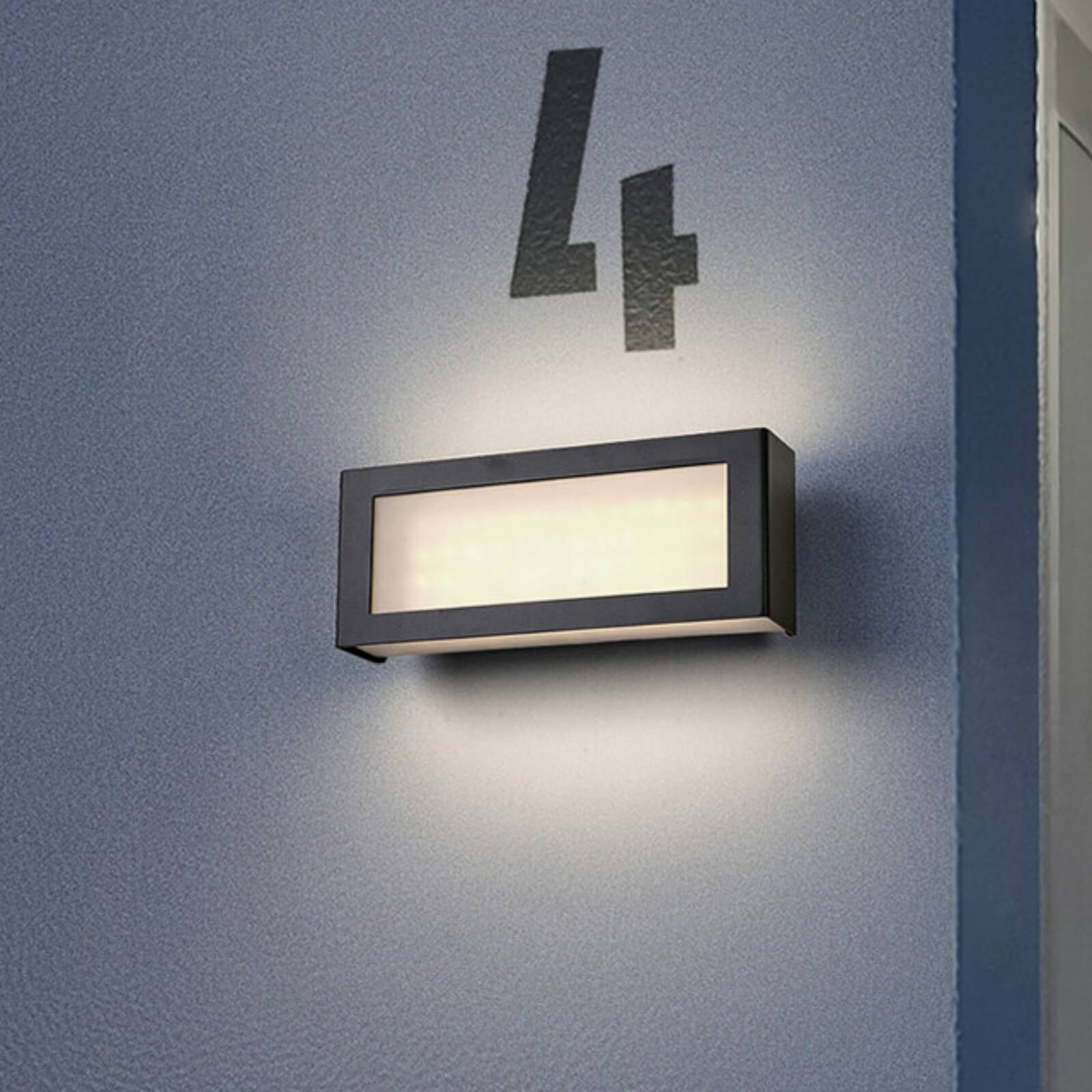 OSRAM LED vonkajšie nástenné svietidlo ENDURA STYLE NOVA, tmavošedá, IP54