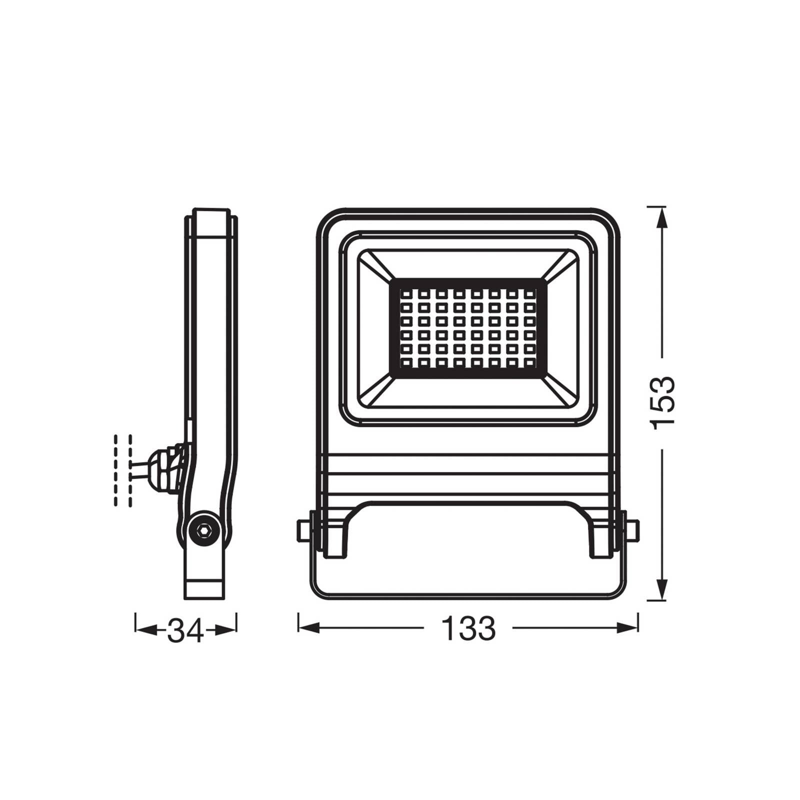 OSRAM LED reflektor vonkajší ENDURA FLOOD, biely 30 W 3 000 K IP65