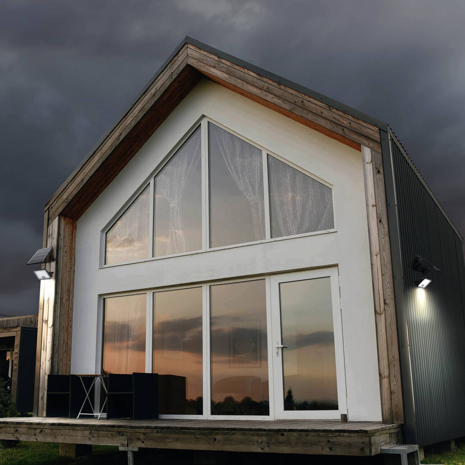 OSRAM solárny exterierový bodový svetlo ENDURA, 30 W, senzor, 4 000 K IP65