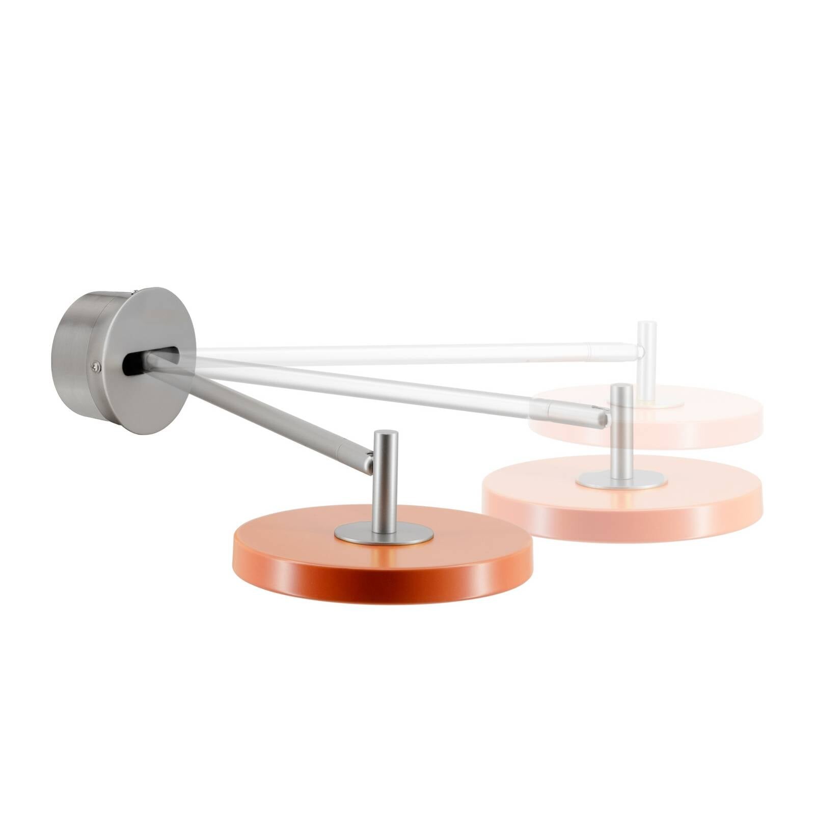 Nástenné svetlo UMAGE LED Asteria Long, oranžová, oceľ, pevné zapojenie