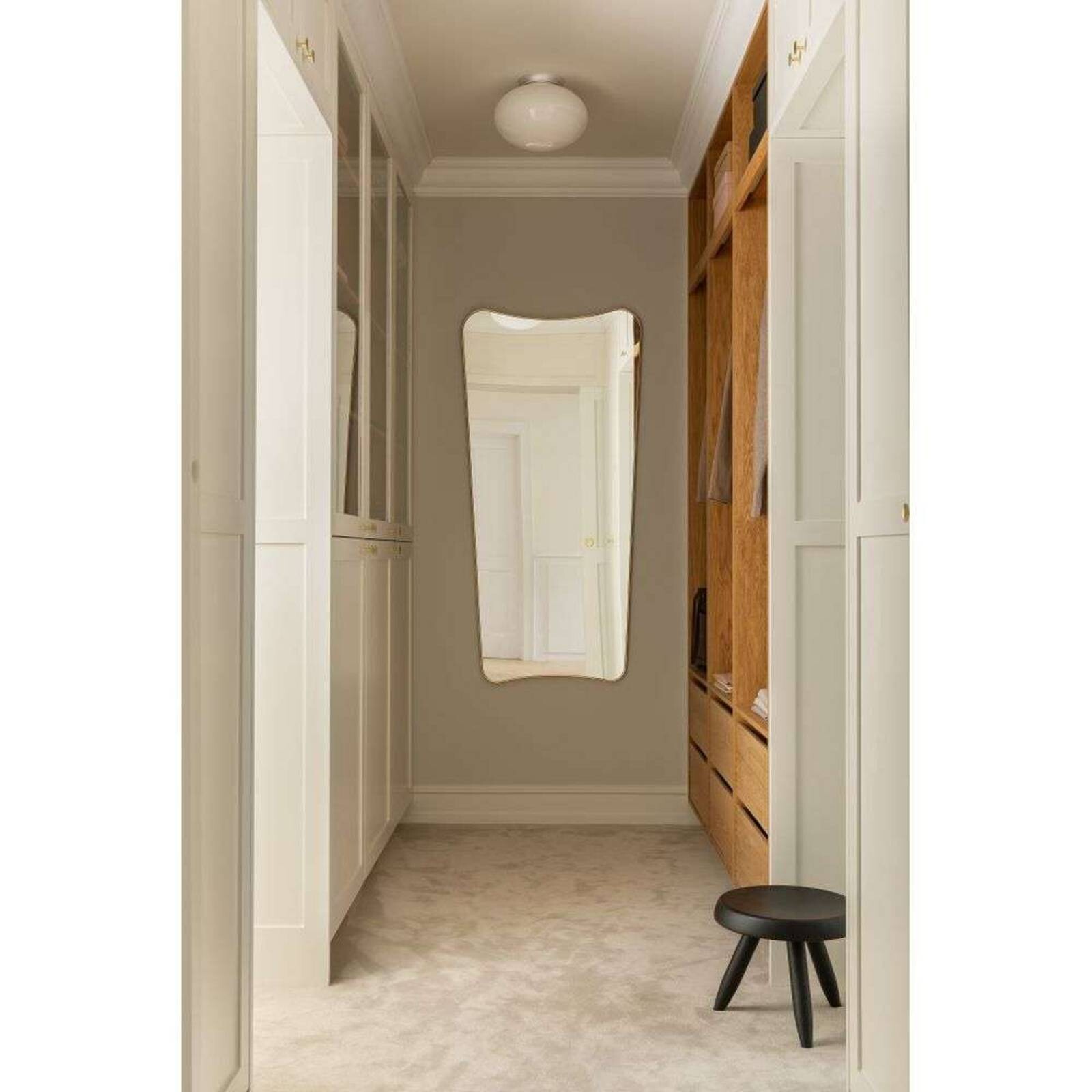 Nuura nástenná/stropné svietidlo Rizzatto 301, strieborná/opálová, Ø 30 cm