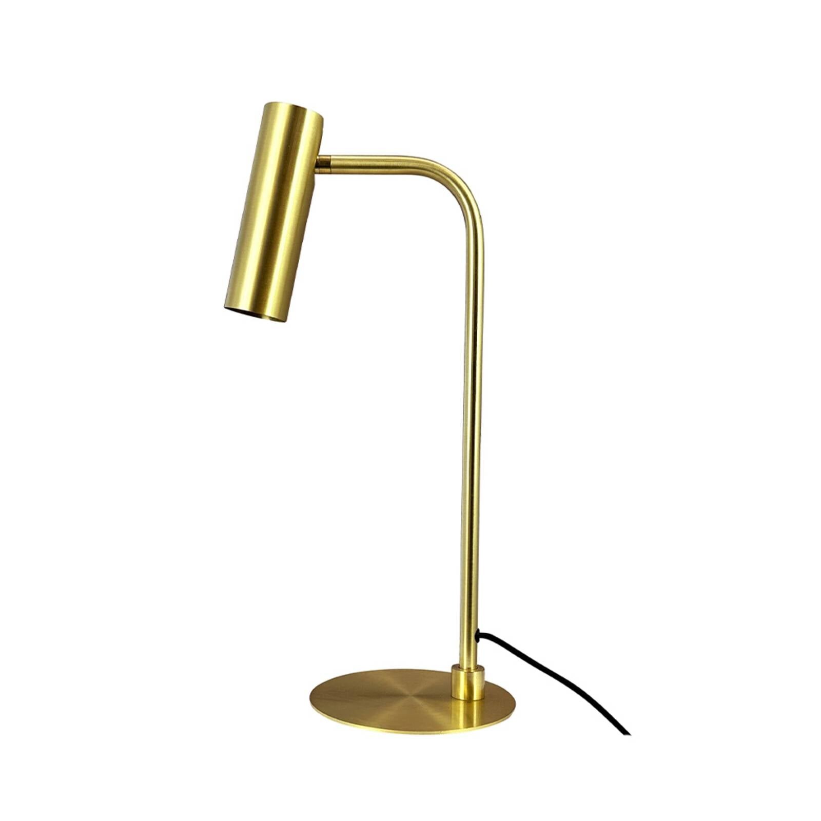 Dyberg Larsen Stolová lampa Skagerrak, mosadz, výška 50 cm