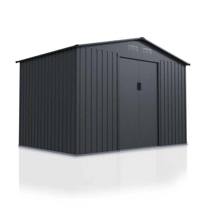 Kovový záhradný domček s posuvnými dverami 280 x 196 x 190 c