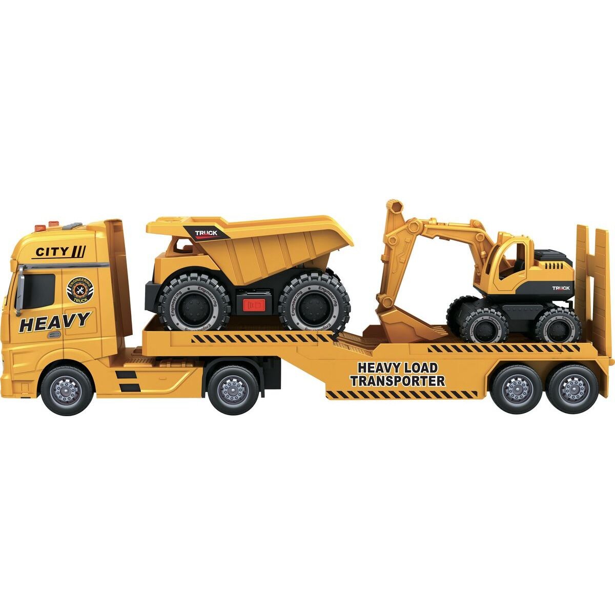 Sparkys CITY SERVICE CAR - 1:12 Ťahač s bagrom a nákladným autom