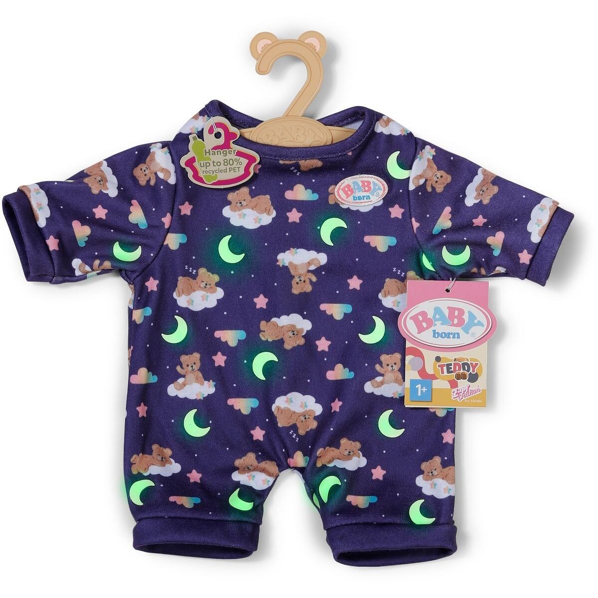 BABY born Teddy vo svietiacom pyžamku