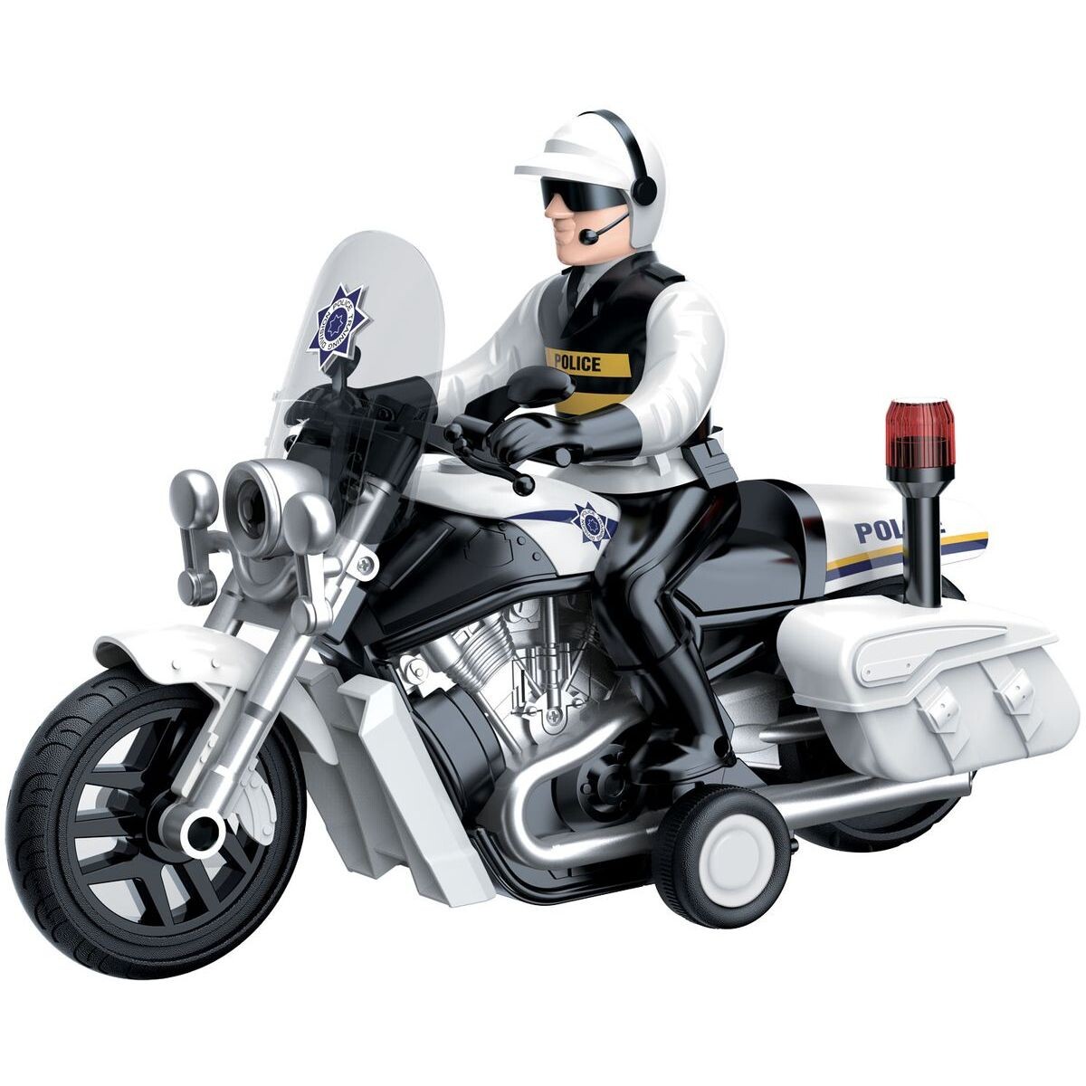 Sparkys CITY SERVICE CAR - 1:16 Policajný motorka