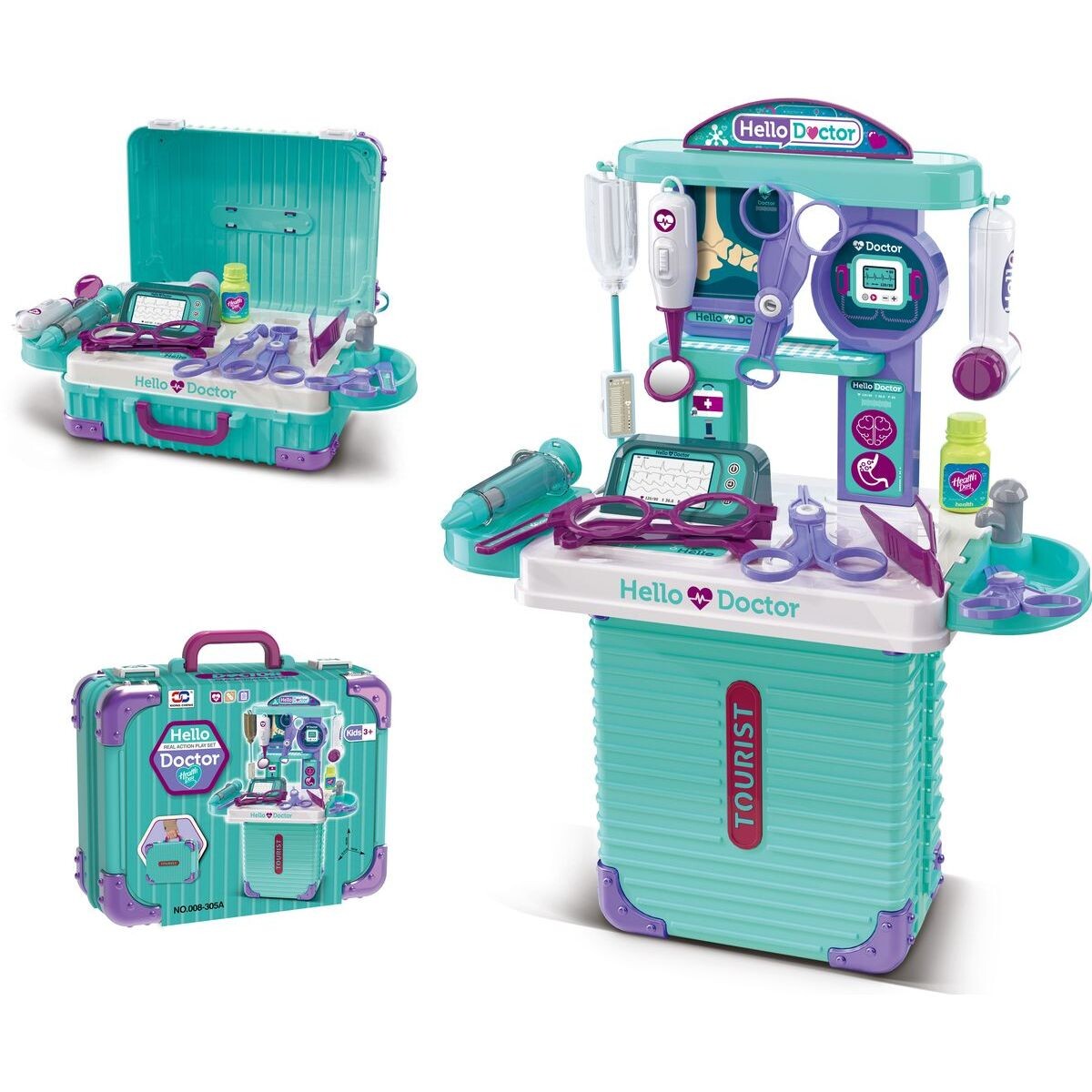 Sparkys 2v1 Malý kufr a ordinace s príslušenstvom