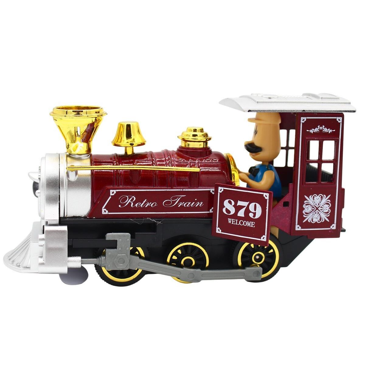 Sparkys Kovová Lokomotíva so zvukom a svetlom tm. modrá