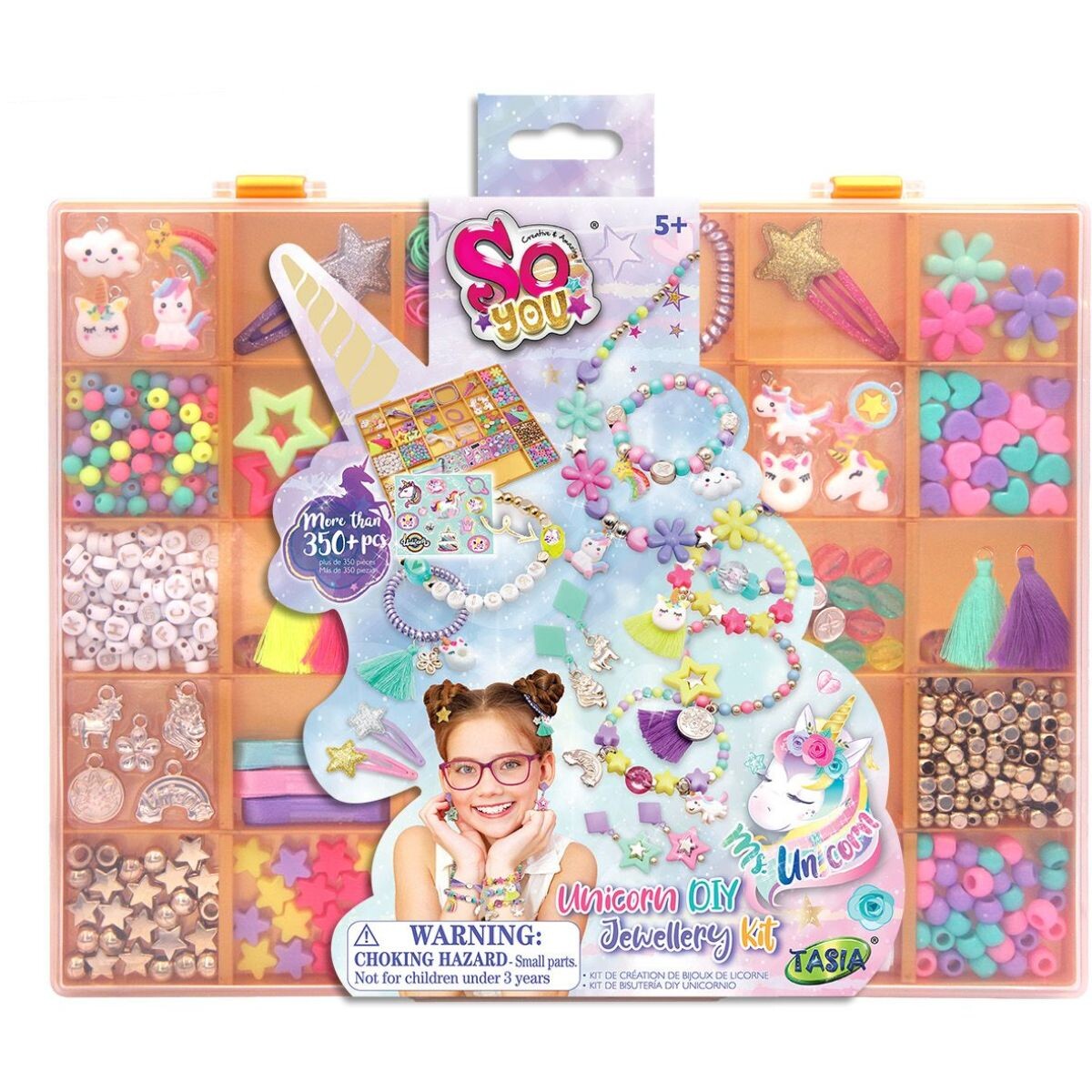 Tasia Sada na výrobu náramkov a doplnkov Jednorožec 350 ks