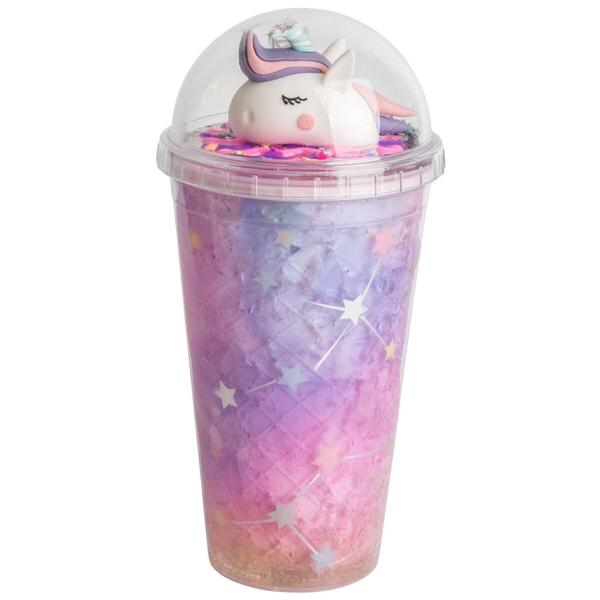 Sparkys Pohár s viečkom a slamkou Jednorožec 480ml