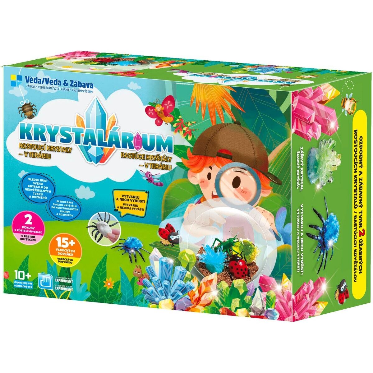 Sparkys Rastúce kryštály v teráriu