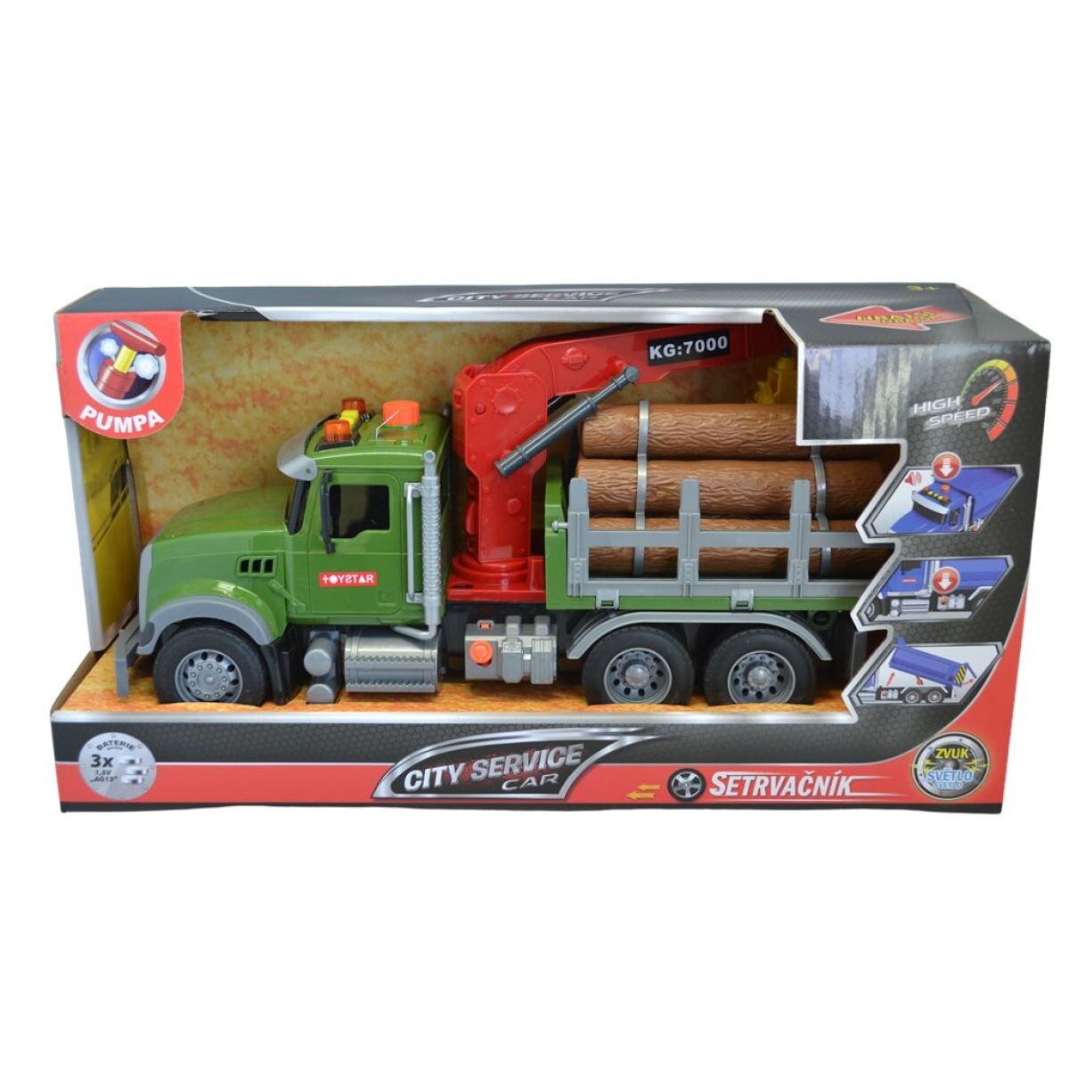 Sparkys CITY SERVICE CAR - 1:12 Nákladné auto na prepravu dreva