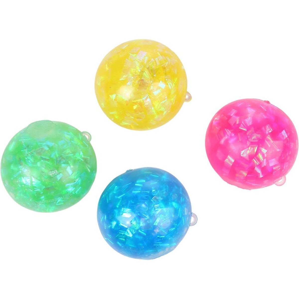 Sparkys Antistresový mačkací Trblietavý Vodný Míč 7 cm